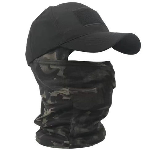 Tactical Balaclava Full Face Mask Set Men Summer Snapback Sun Hat Outdoor Hunting Camouflage Balaclava